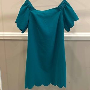 Banana Republic Green Off the Shoulder Dress Size 2
